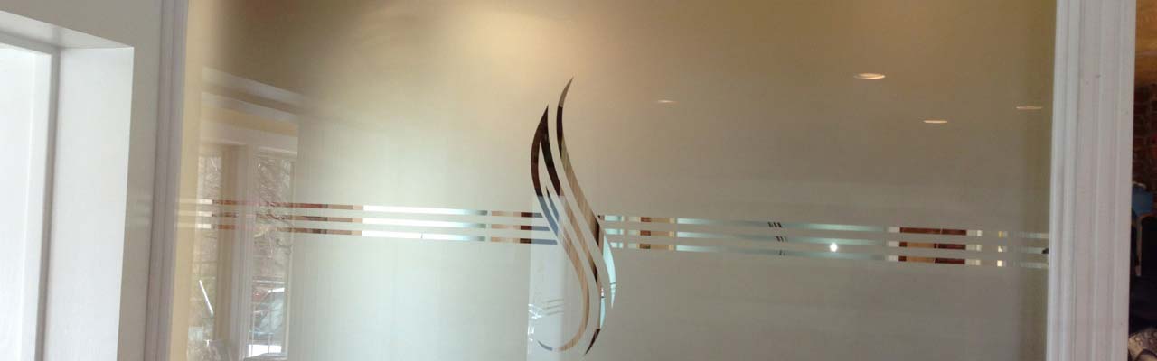 Sand blasted glass